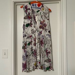 Anthropologie button down tank tunic